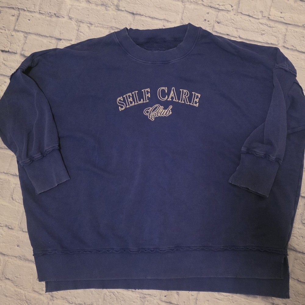 Aerie Men's Navy Crewneck Sweater